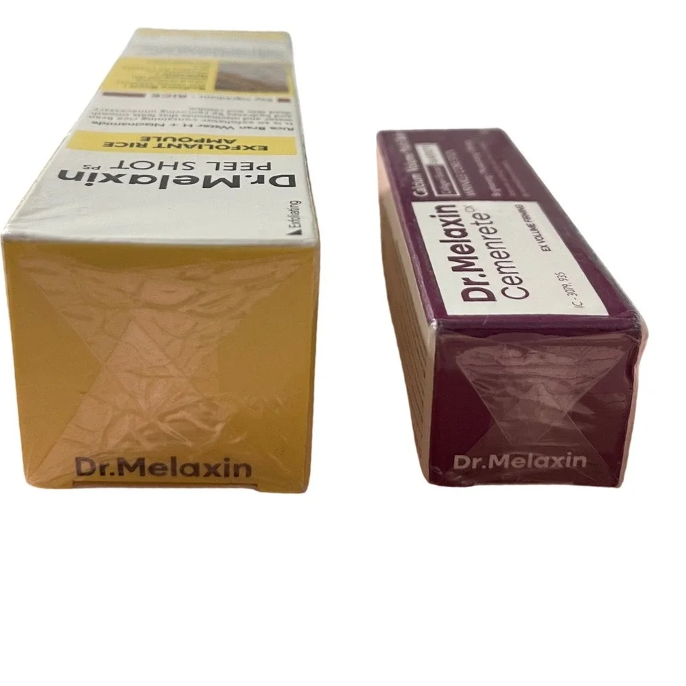 Dr. Melaxin Peel Shot Rice Ampoule 80ml & Cemenrete CX Calcium Multi Balm 9g Duo